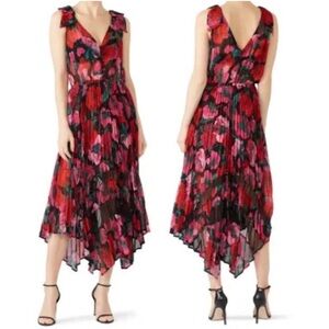 The Kooples Dolce Vita Floral Midi Asymmetrical Dress